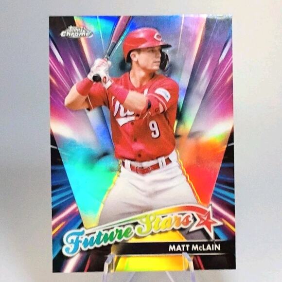 2024 Topps Chrome Update Series - Future Stars Matt McLain #FSU-8 REFRACTOR - Picture 3 of 6